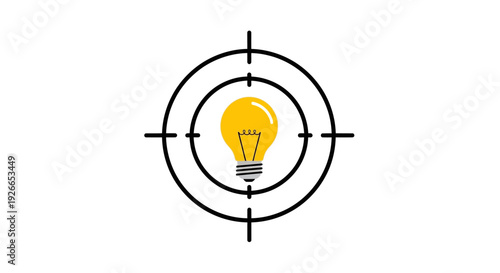 Light Bulb in Target Circle.