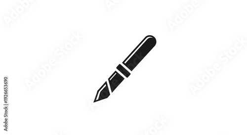 Pen nib writing instrument closeup.