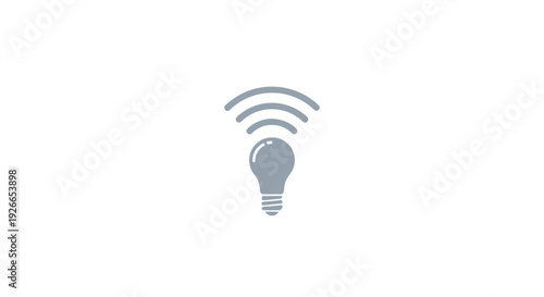 Light Bulb with WiFi Signal Emitting.