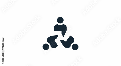 People icons teamwork collaboration symbol.