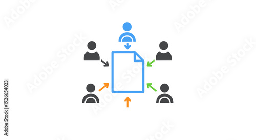 People Sharing Information Document Concept.