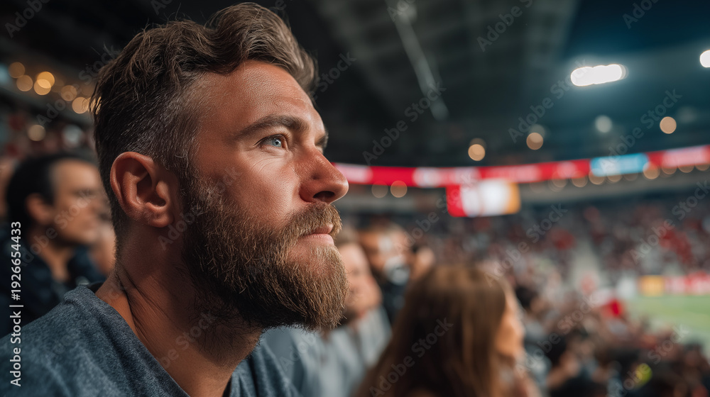 Fototapeta premium fans watch their team play, hobby, leisure