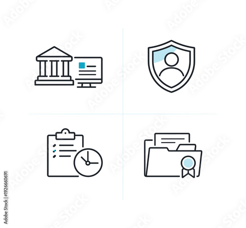 Digital public sector e-governance services and citizen portal management in smart administration systems, presenting online application submission