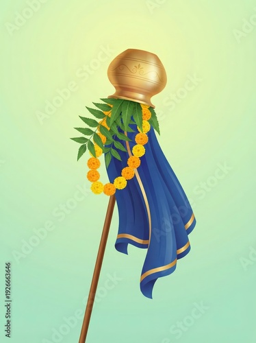 Wallpaper Mural Happy gudi padwa poster design. Torontodigital.ca