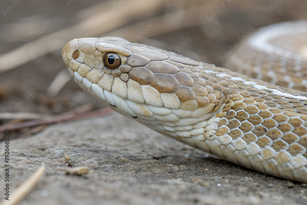 Obraz premium Translucent Shed Snake Skin Macro Texture