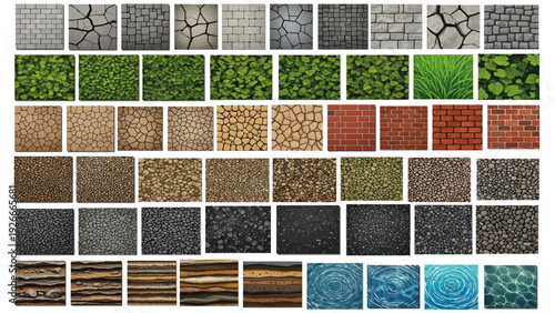 Scalable CAD landscape design pattern for architectural gardening surface layouts, detailed seamless textures for modern outdoor planning projects and construction.