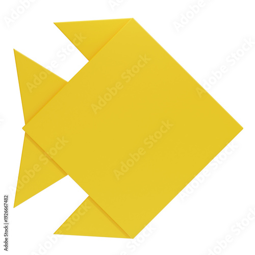 PNG 3D Yellow Origami Fish Illustration Isolated on a Transparent Background Free Download PNG 3D Yellow Origami Fish Illustration Isolated on a Transparent Background - GFXLoad