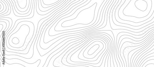 Geometric topographic map background with horizontal wave lines mountain relief texture. abstract geography illustration modern graphic design.