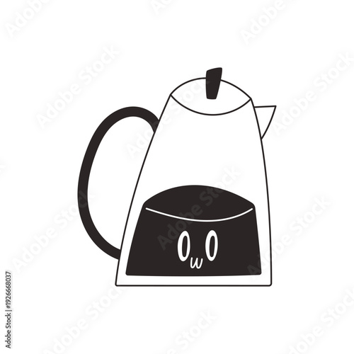 Coffee pot with face