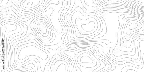 Geometric topographic map background with horizontal wave lines mountain relief texture. abstract geography illustration modern graphic design.