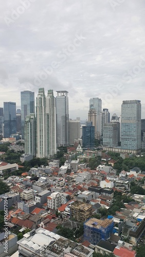 Jakarta, Indonesia – February 6, 2026: A cityscape view of Indonesia capital city Jakarta