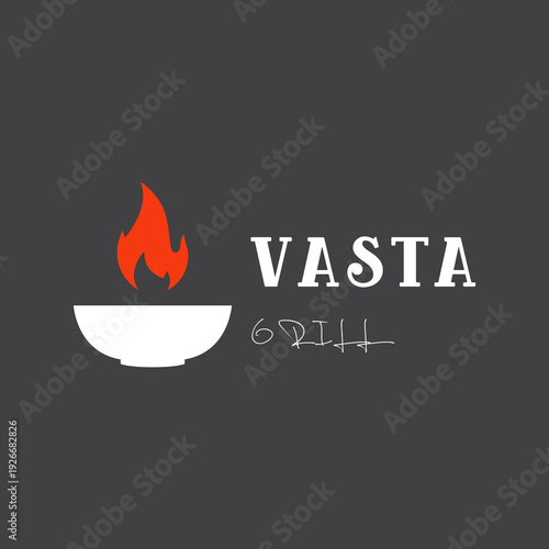 Grill barbecue vintage logo design vector