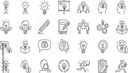 Eco friendly net zero icons set with sustainable energy recycling waste management charity fintech banking cryptocurrency construction and business growth