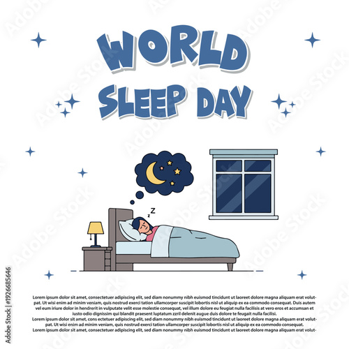 Peaceful Night's Rest An illustration showcasing the importance of deep sleep for well-being and dreaming