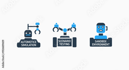 Robot Icons for Automated Simulation, Scenario Testing, and Sandbox Environment