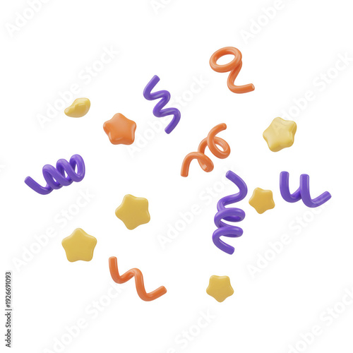 3d cute party confetti popper set
