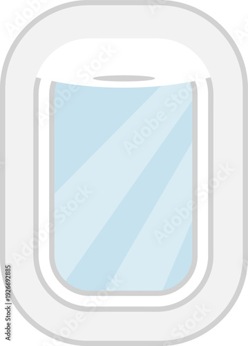 Porthole, airplane porthole icon, airplane window. Vector illustration, web banner, vector.