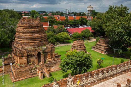 Fényképezés Sunny morning in Ayutthaya, Thailand