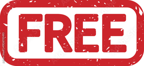 FREEのスタンプ風アイコン｜無料・特典を強調する販促ラベルデザイン FREE Stamp Style Icon / Free Offer Promotional Label

