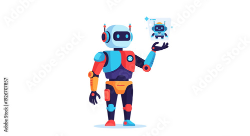 Robotic head with visible circuitry representing artificial intelligence concepts