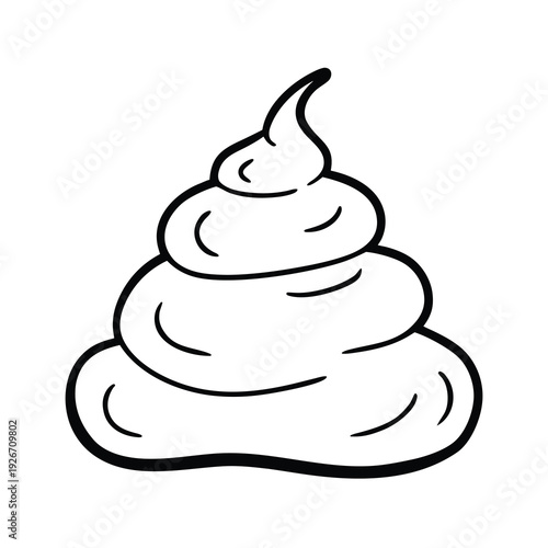 simple poop thick stroke