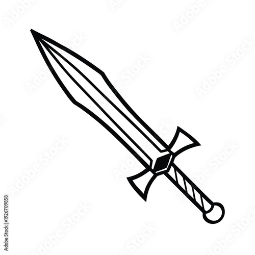 simple dagger silhouette