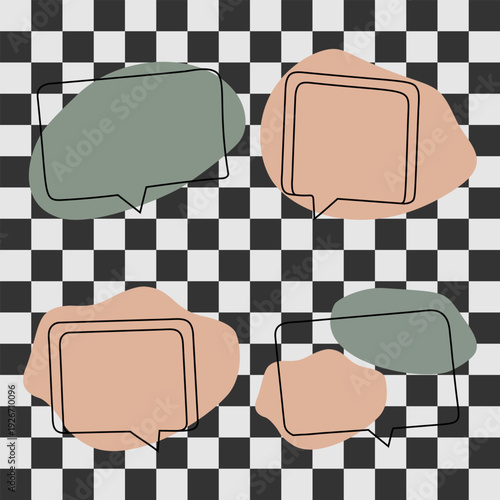 Colorful Speech Bubble Vector Set for Chat Messages and Social Media