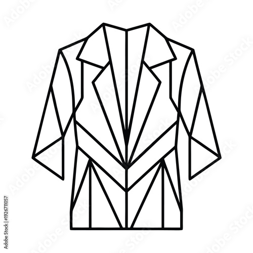 simple stroke geometric suit