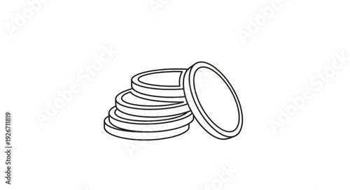 euro coin on white background