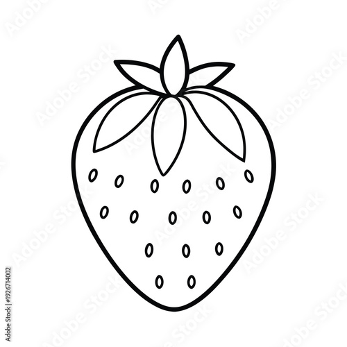 strawberry doodle icon