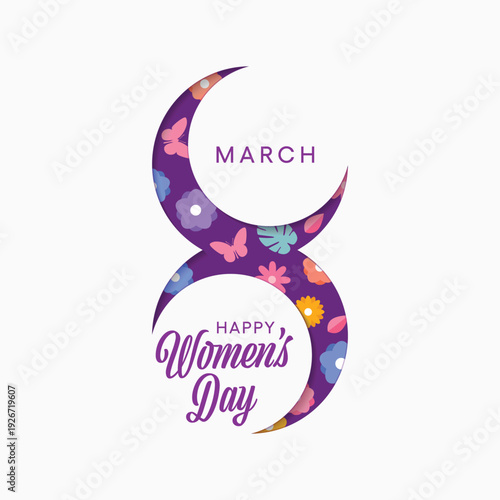 International Women's Day is celebrated  on the 8th of March annually around the world. It is a focal point in the movement for women's rights. Vector illustration design.