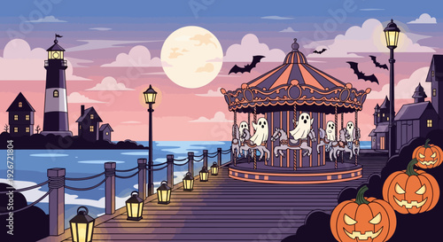 Halloween Merry Go Round.