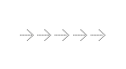 Dotted arrow icons