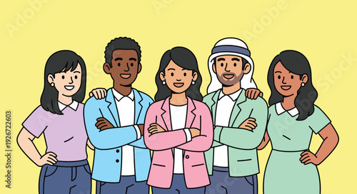 A confident young woman in casual attire, exuding self-assurance and positivity. Suitable for lifestyle or business-related content.