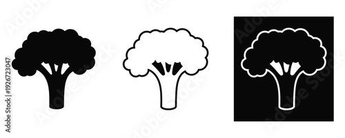 Stylized tree silhouettes in various formats for design use