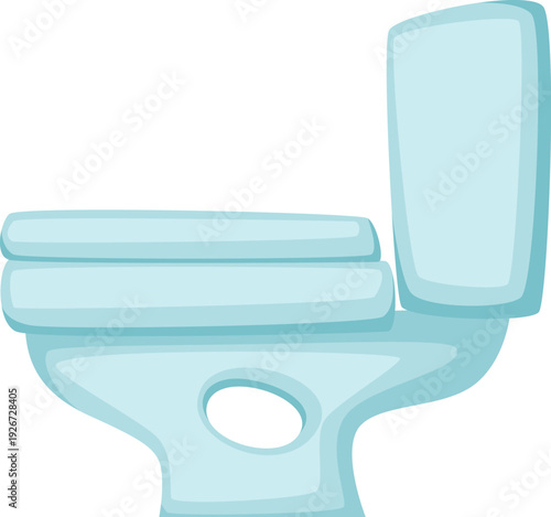 Toilet cartoon icon. Wc bowl. Restroom symbol