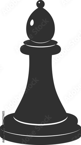 Chess game logo. Intelligence strategy black icon