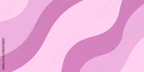 Pink papercut wave curves liquid shapes abstract background simple