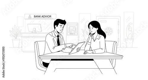 Man and Woman Working Together.