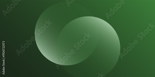 Abstract background of two green oval shapes with soft gradations of light. The soft light in the center of each oval gives the impression of depth and dimension simple