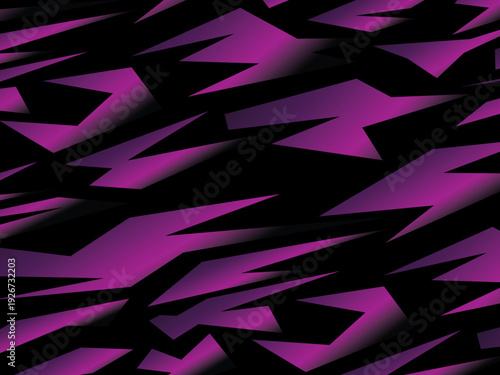 Background with abstract forged carbon fiber vector pattern with randomly arranged dark purple and black fragments, creating a modern and futuristic texture.	