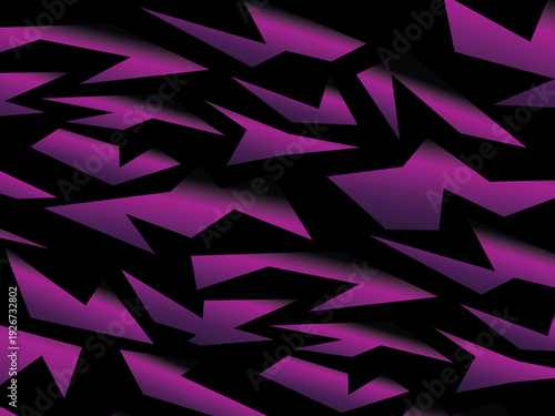 Background with abstract forged carbon fiber vector pattern with randomly arranged dark purple and black fragments, creating a modern and futuristic texture.	