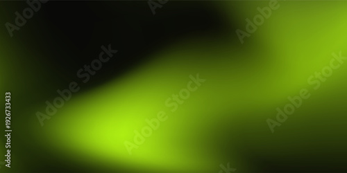Dynamic abstract background with futuristic neon lime green and black gradients modern simple art