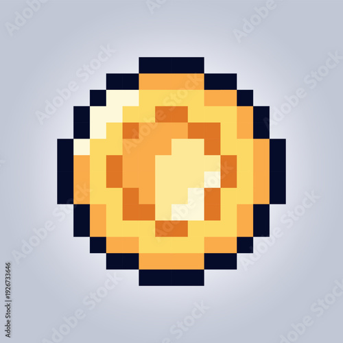 Gold Coin 16x16 Tile Shiny Currency Token – Arcade Bonus Reward and Treasure Loot Asset