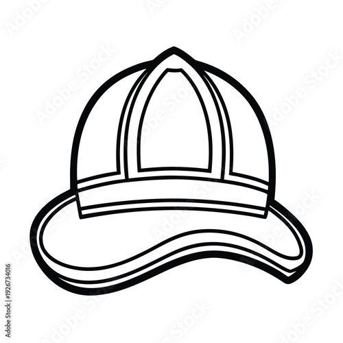 firefighter hat illustration