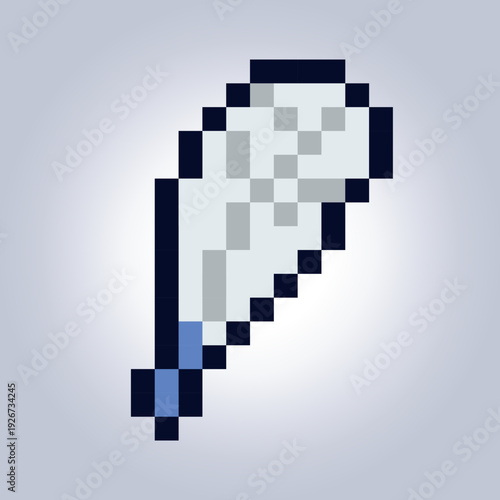 White Feather Quill 16x16 Tile – Writing Plume Calligraphy Tool Asset