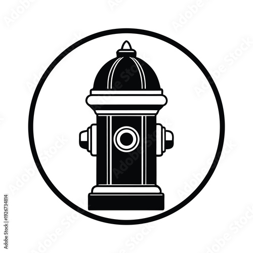 fire hydrant icon silhouette