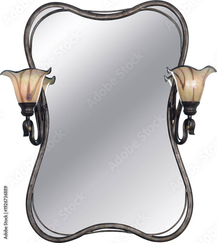 mirror on white background