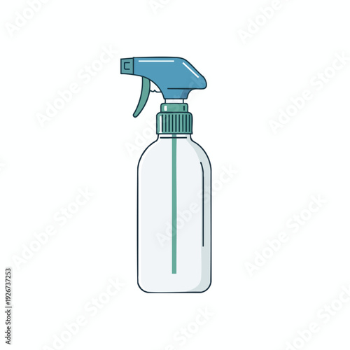 Empty Spray Bottle for Cleaning or Disinfection in Home and Commercial Settings