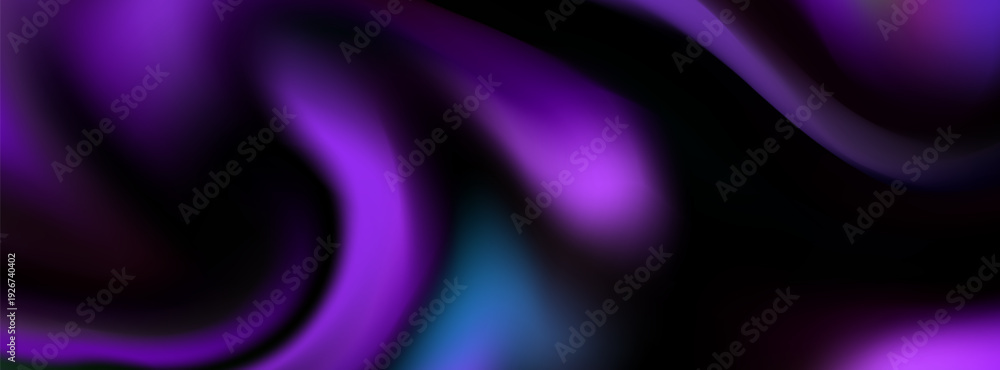 Obraz premium Abstract Purple Swirl Background With Fluid Smoke Waves And Vibrants. eps10